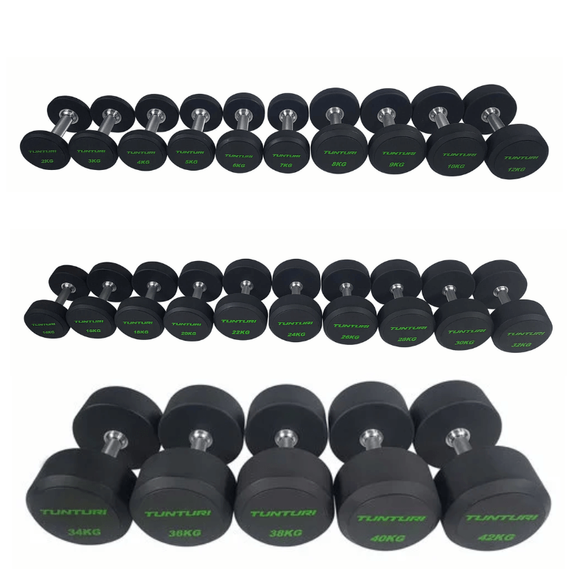 Pro Commercial Round Pu Dumbbell Set (2kg-42kg) product image