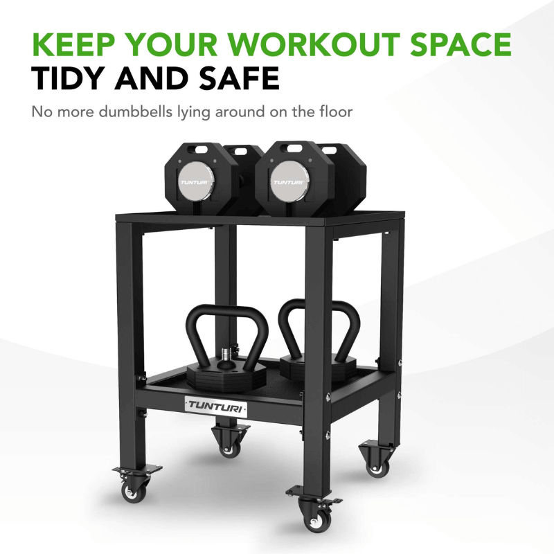 Rapid 20kg Adjustable Dumbbell Set + Rack detail image 5