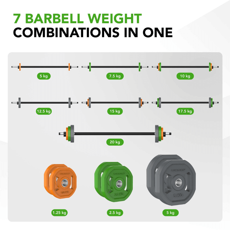 Aerobic Pump Set - 20 KG - Rubber detail image 4