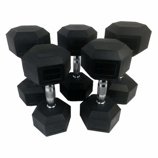 Rubber Dumbbells Set (12-20 KG) product image