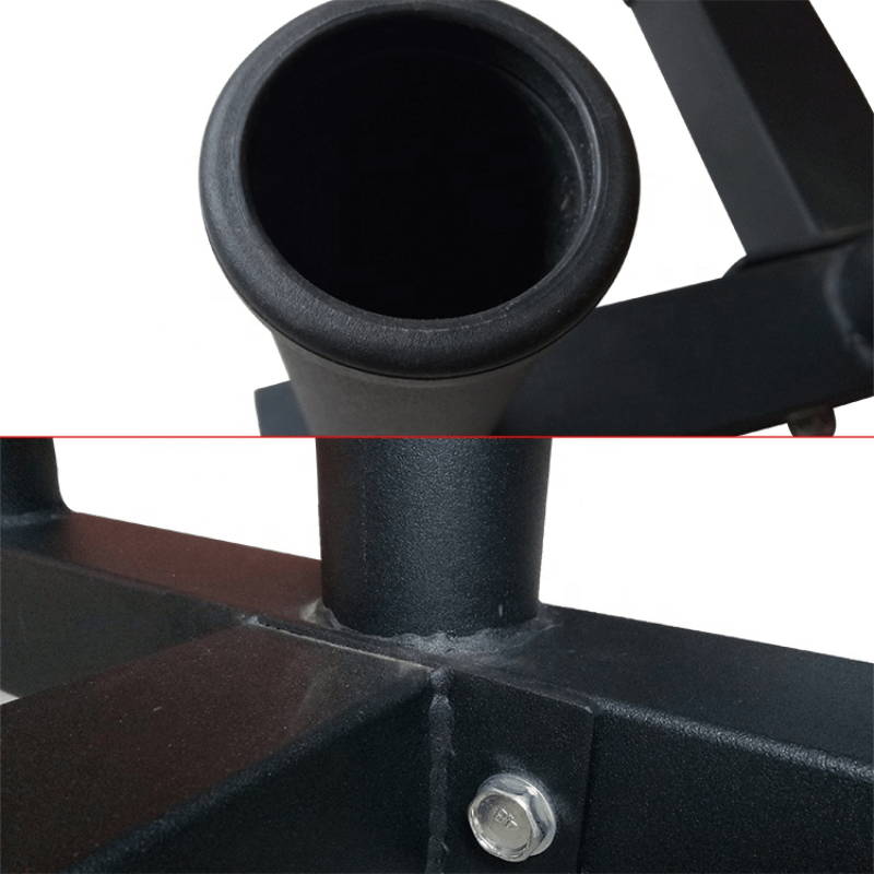 Olympic Weight Plate Tree Rack + 6 Barbell Holder detail image 4