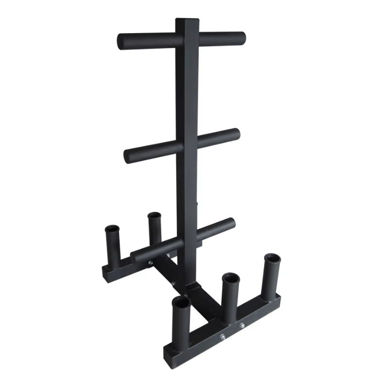 Olympic Weight Plate Tree Rack + 6 Barbell Holder detail image 3