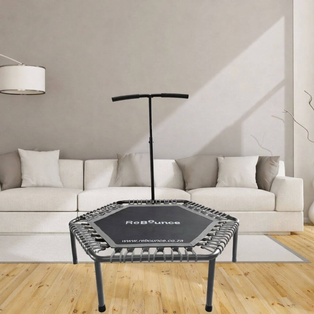 Hex Fitness Rebounder & Trampoline – Sterling Grey detail image 5