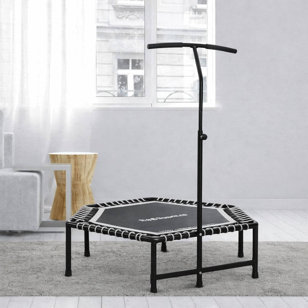 Hex Fitness Rebounder & Trampoline – Sterling Grey detail image 2