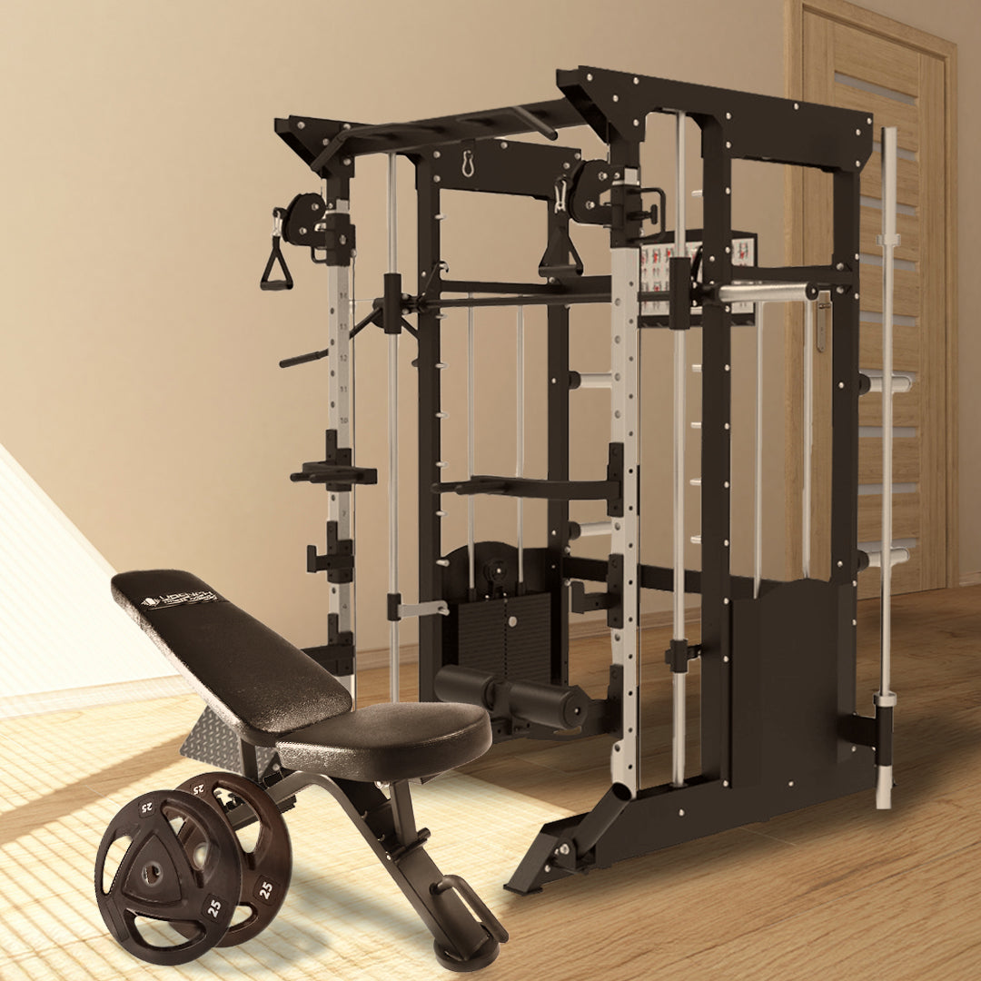 Active All-In-One Max Weight Stack Trainer & Smith Machine Multi-Gym Bundle product image