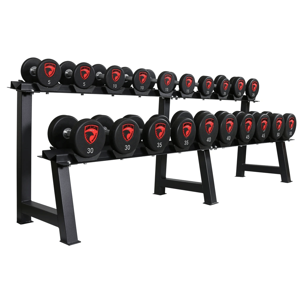 Round Dumbbell Storage Rack - 10 Pairs detail image 2