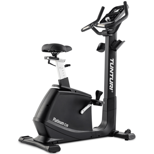 Tunturi Platinum E20 Upright Bike — exercise bike available from Gym Machines South Africa