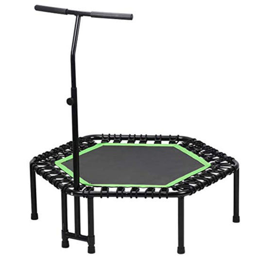 Handrail Hexagonal Trampoline — trampoline available from Gym Machines South Africa