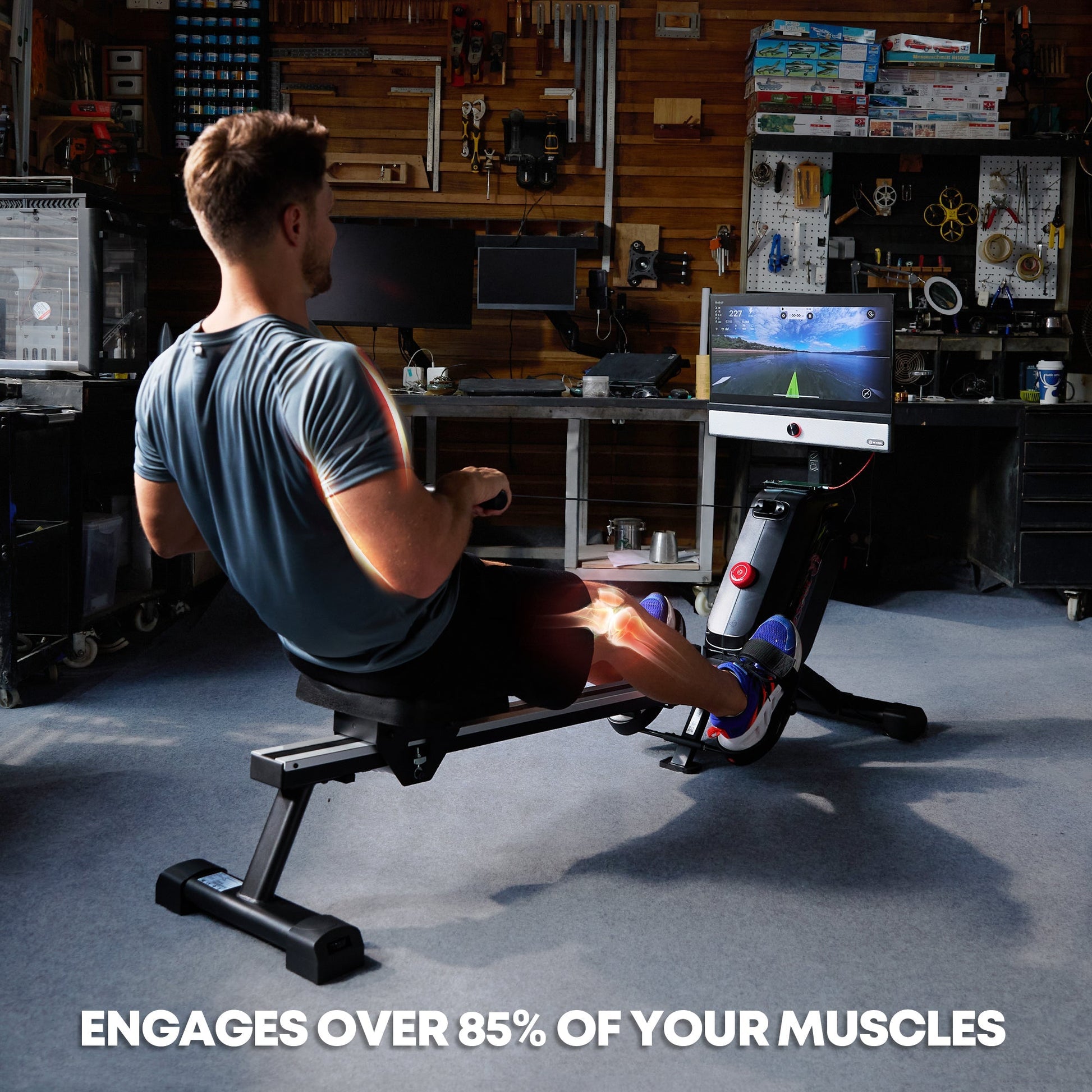 R1m Plus Rowing Machine detail image 4