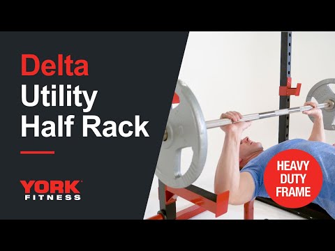 Delta Utility Half Squat & Bench Rack product video