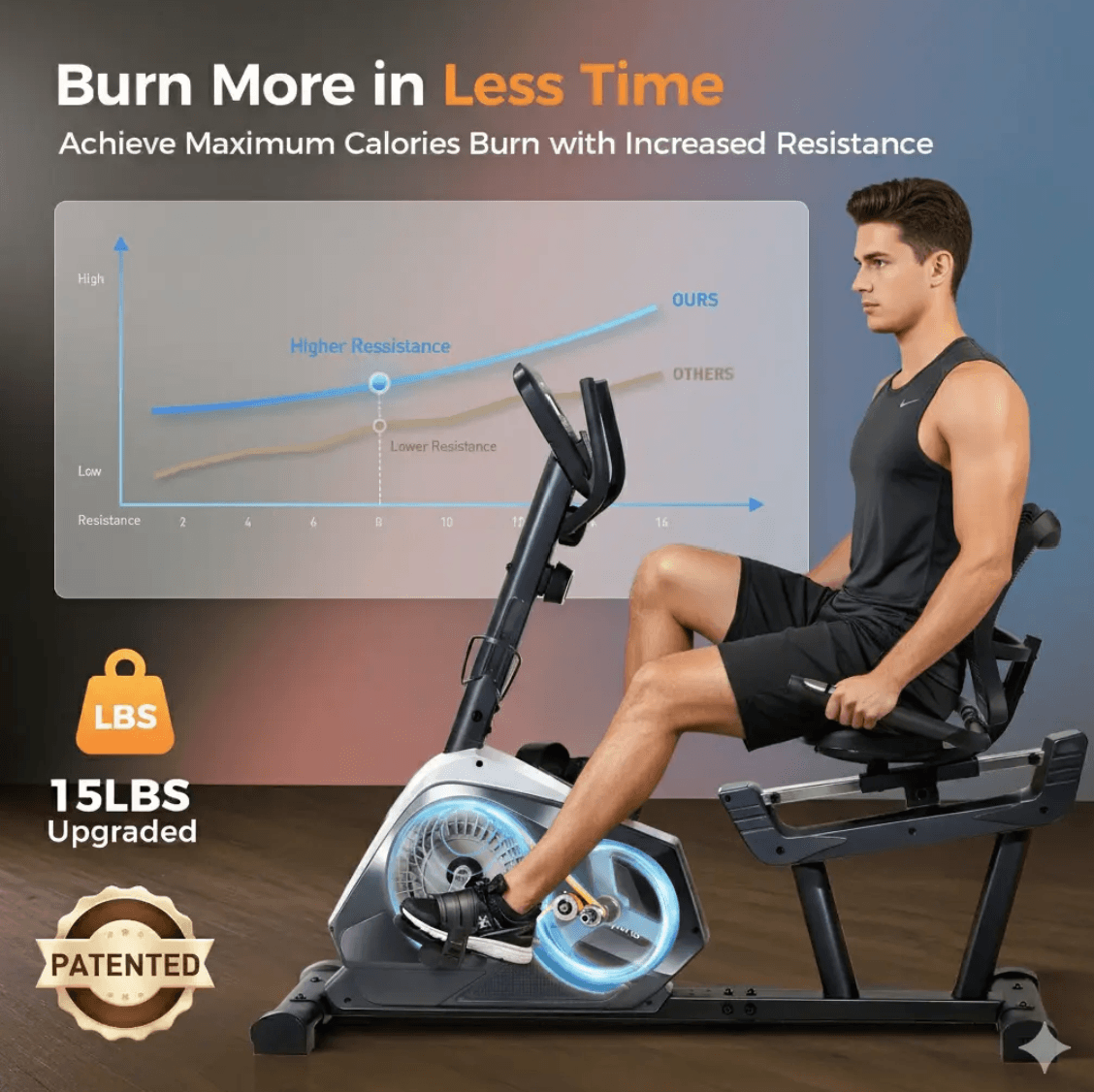Recumbent Exercise Bike detail image 2