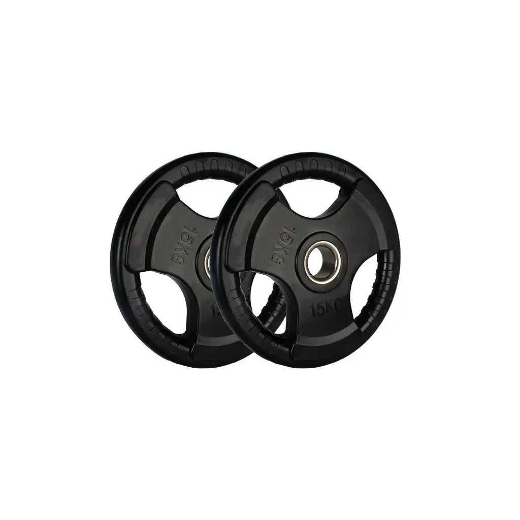 Rubber Grip Weight Plate With Ring (15kg)-Single product image