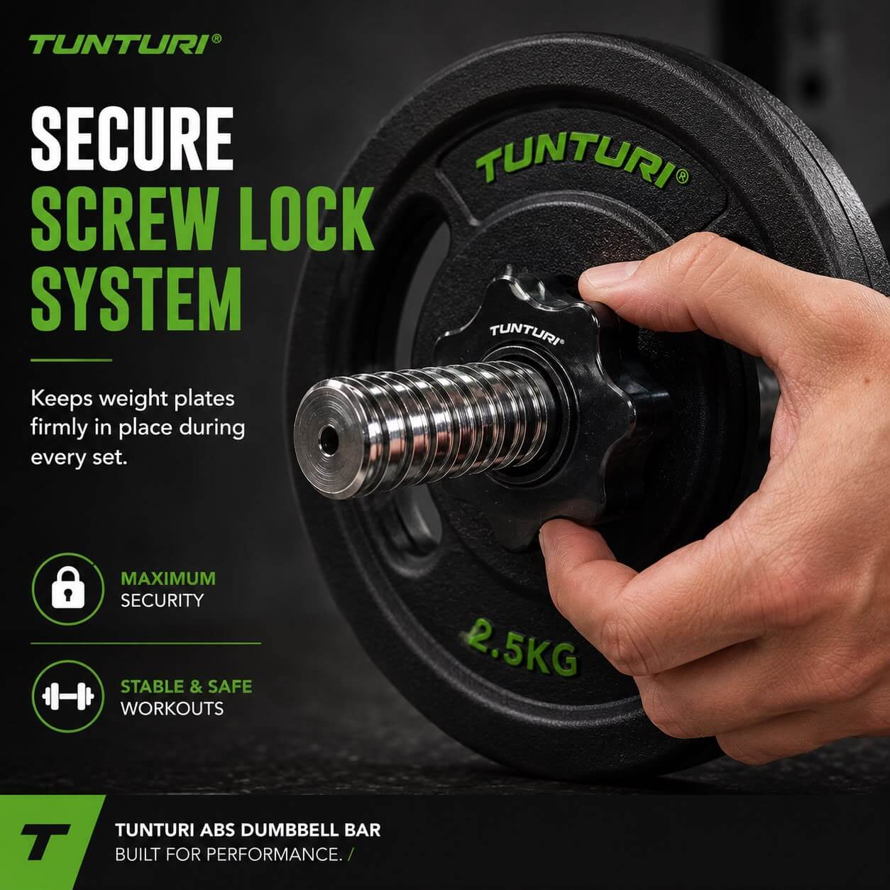Abs Dumbbell Bar - Screw detail image 2
