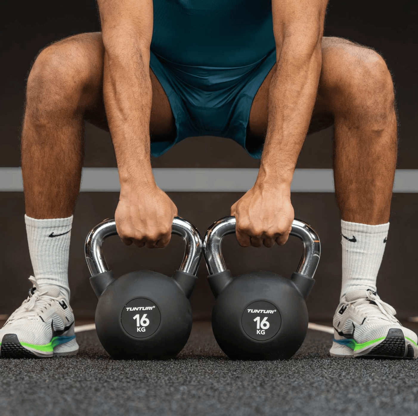 Platinum Rubber Kettlebell 4kg detail image 3