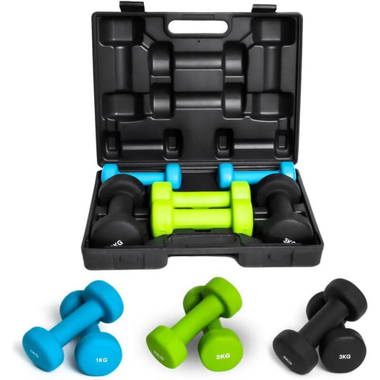 UBench UBench Dumbbell Set With Case – 12kg — bench available from Gym Machines South Africa