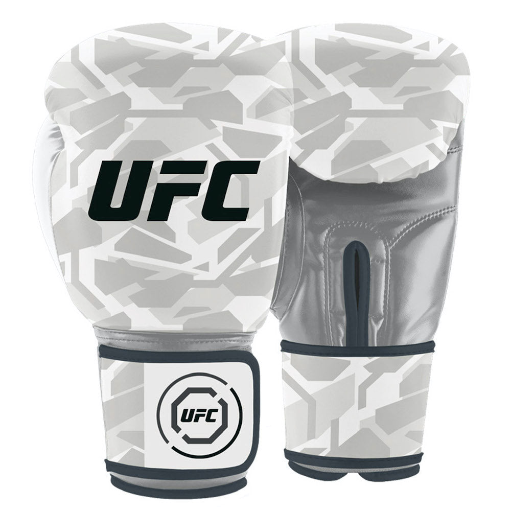 UFC Octagon Camo Boxing Gloves 12oz White product image